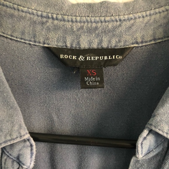 Rock & Republic Studded Denim tank top - Picture 4 of 8